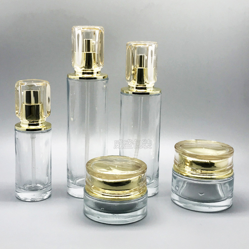 2021新款高档玻璃瓶定制  化妆品面霜瓶子现货(图4)